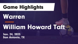 Warren  vs William Howard Taft  Game Highlights - Jan. 24, 2023