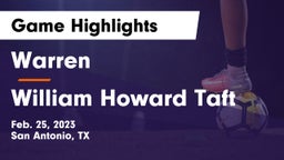 Warren  vs William Howard Taft  Game Highlights - Feb. 25, 2023