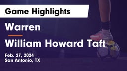 Warren  vs William Howard Taft  Game Highlights - Feb. 27, 2024