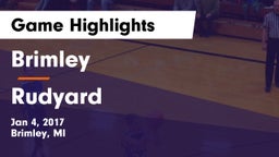 Brimley  vs Rudyard  Game Highlights - Jan 4, 2017
