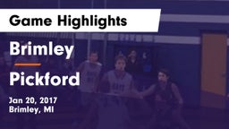 Brimley  vs Pickford  Game Highlights - Jan 20, 2017