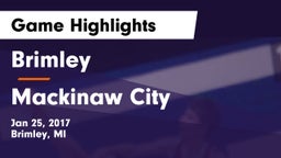 Brimley  vs Mackinaw City Game Highlights - Jan 25, 2017