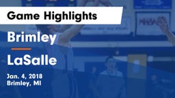 Brimley  vs LaSalle  Game Highlights - Jan. 4, 2018
