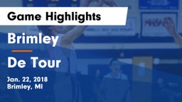 Brimley  vs De Tour  Game Highlights - Jan. 22, 2018