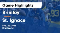 Brimley  vs St. Ignace  Game Highlights - Feb. 20, 2023