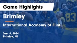 Brimley  vs International Academy of Flint Game Highlights - Jan. 6, 2024