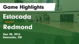 Estacada  vs Redmond  Game Highlights - Dec 30, 2016