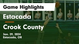 Estacada  vs Crook County  Game Highlights - Jan. 29, 2024