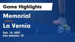 Memorial  vs La Vernia  Game Highlights - Feb. 10, 2023