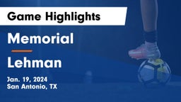 Memorial  vs Lehman  Game Highlights - Jan. 19, 2024