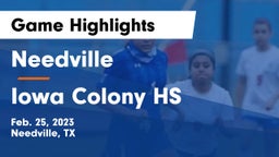 Needville  vs Iowa Colony HS Game Highlights - Feb. 25, 2023