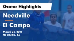 Needville  vs El Campo  Game Highlights - March 24, 2023