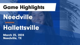 Needville  vs Hallettsville  Game Highlights - March 25, 2024