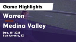 Warren  vs Medina Valley  Game Highlights - Dec. 18, 2023