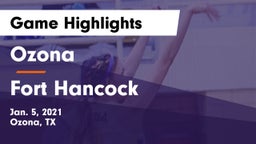 Ozona  vs Fort Hancock Game Highlights - Jan. 5, 2021