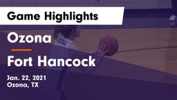 Ozona  vs Fort Hancock Game Highlights - Jan. 22, 2021