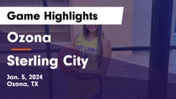 Ozona  vs Sterling City  Game Highlights - Jan. 5, 2024