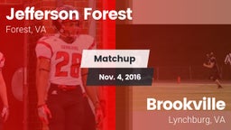 Matchup: Jefferson Forest vs. Brookville  2016