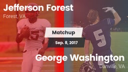 Matchup: Jefferson Forest vs. George Washington  2017