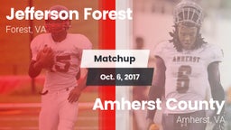 Matchup: Jefferson Forest vs. Amherst County  2017