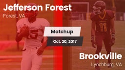 Matchup: Jefferson Forest vs. Brookville  2017