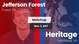 Matchup: Jefferson Forest vs. Heritage  2017