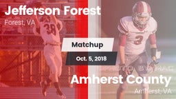 Matchup: Jefferson Forest vs. Amherst County  2018