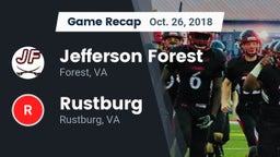 Recap: Jefferson Forest  vs. Rustburg  2018