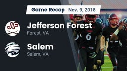 Recap: Jefferson Forest  vs. Salem  2018