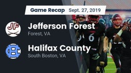 Recap: Jefferson Forest  vs. Halifax County  2019