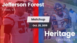 Matchup: Jefferson Forest vs. Heritage  2019