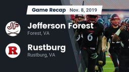 Recap: Jefferson Forest  vs. Rustburg  2019
