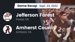 Recap: Jefferson Forest  vs. Amherst County  2022