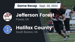 Recap: Jefferson Forest  vs. Halifax County  2022