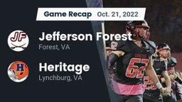 Recap: Jefferson Forest  vs. Heritage  2022