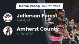 Recap: Jefferson Forest  vs. Amherst County  2023