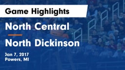 North Central  vs North Dickinson  Game Highlights - Jan 7, 2017