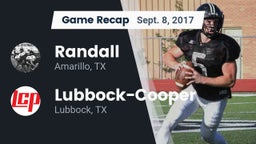 Recap: Randall  vs. Lubbock-Cooper  2017
