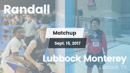 Matchup: Randall  vs. Lubbock Monterey  2017