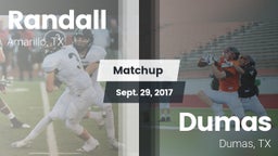 Matchup: Randall  vs. Dumas  2017