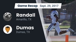 Recap: Randall  vs. Dumas  2017