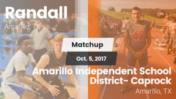 Matchup: Randall  vs. Amarillo Independent School District- Caprock  2017