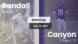 Matchup: Randall  vs. Canyon  2017