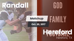 Matchup: Randall  vs. Hereford  2017