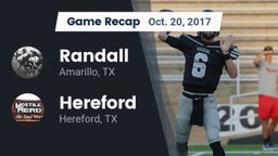 Recap: Randall  vs. Hereford  2017
