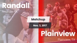 Matchup: Randall  vs. Plainview  2017