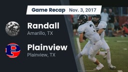 Recap: Randall  vs. Plainview  2017