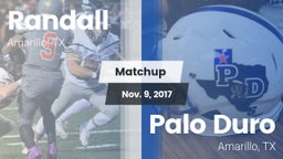 Matchup: Randall  vs. Palo Duro  2017