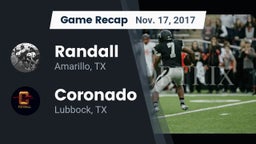 Recap: Randall  vs. Coronado  2017