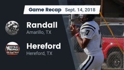 Recap: Randall  vs. Hereford  2018